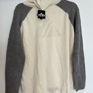 Elegant Heather Grey Women's Sweater